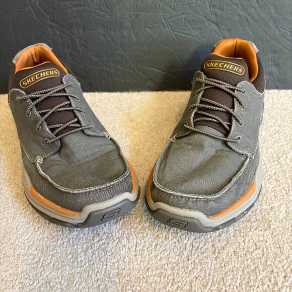 Skechers Respected Loleto Relaxed Fit Men's Slip On Sneakers Size 10 Brown - Picture 2 of 10